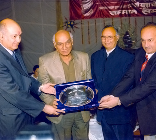 Yash Chopra at Doaba College in Jalandhar