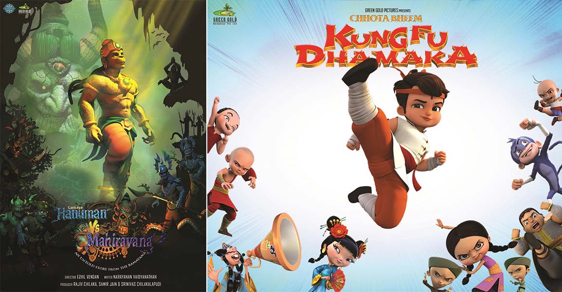 Hanuman vs Mahiravana and Chhota Bheem Kung Fu Dhamaka