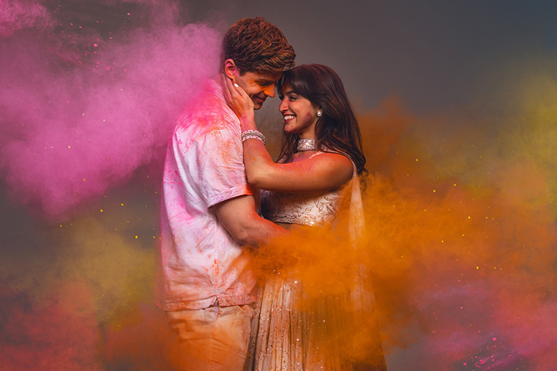 JENA PANDYA & ASHLEY DAY celebrate the indian festival of colours holi in A new image released today